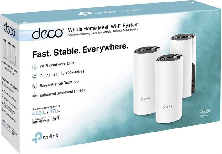 Actual product image TP-Link Deco M4 AC1200 Dualband WLAN Mesh 3-pack