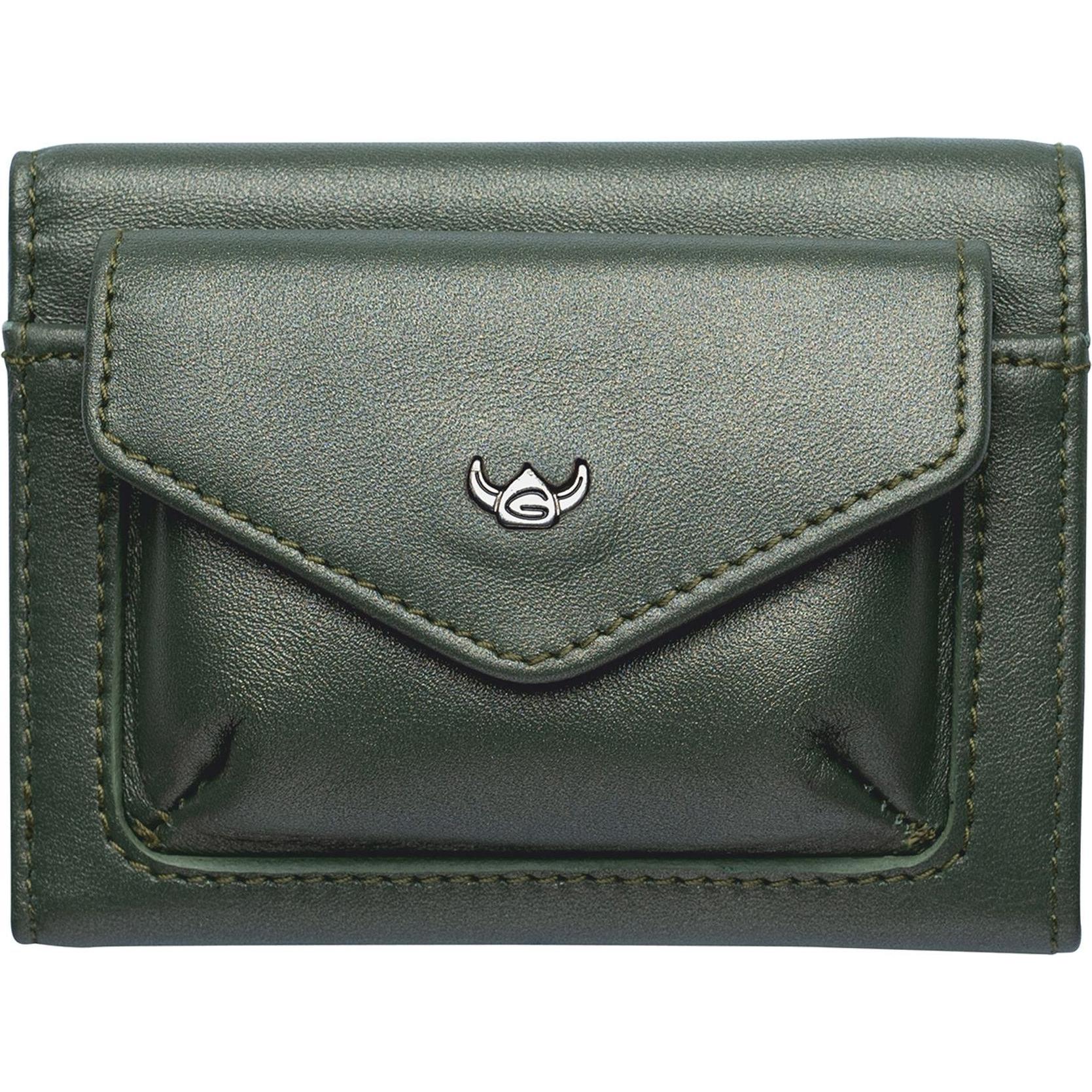Golden Head, Damen, Portemonnaie, Valencia Geldbörse RFID Schutz Leder 9.5 cm, Grau