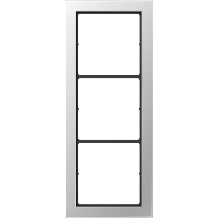 Thumbnail - JUNG, Zubehör Schalterprogramm, Einbaurahmen 3f alu mt LS / FLAT DESIGN FDAL2983