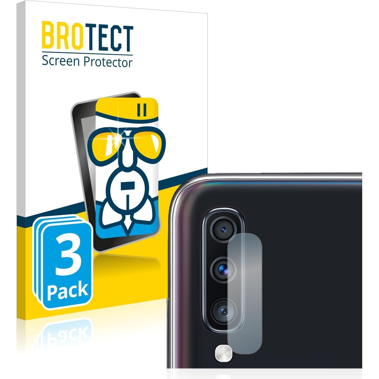 BROTECT AirGlass Panzerglasfolie (3 Stück, Samsung Galaxy A70), Smartphone Schutzfolie, Transparent