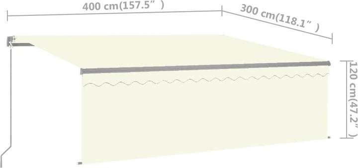 Produktbild vidaXL Markise (4 m)