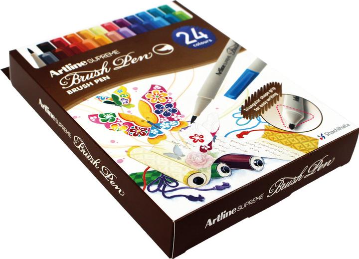 Actual product image Artline Brush Pen Supreme (24x)