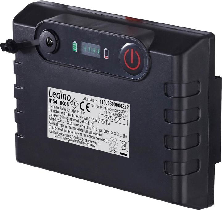 Actual product image Ledino Replacement battery for spotlight / floodlight Charlottenburg 30A2