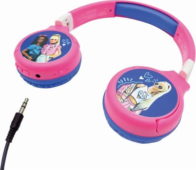 Produktbild Lexibook Barbie Kopfhörer für Kinder, 2 in 1 Bluetooth und Kabelanschluss, faltbar, Lautstärkebegrenzung