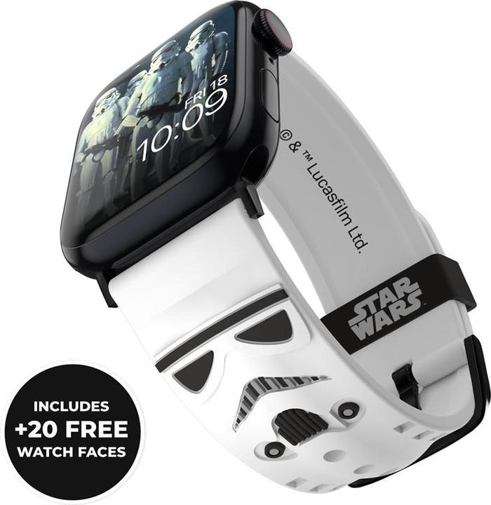 Immagine prodotto Moby Fox Star Wars - Apple Watch Armband 38/40/41/42/44/45/49 mm (Stormtrooper 3D) (Silicone)