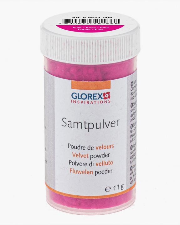Produktbild Glorex Samtpulver 11 g, Pink