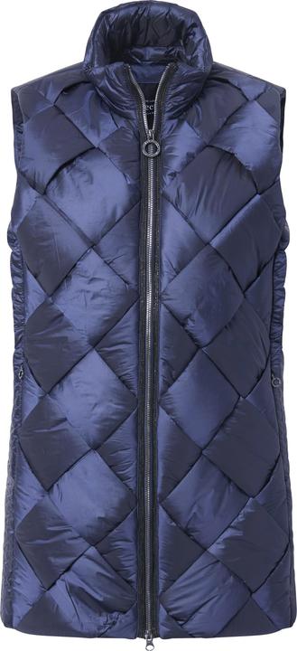 Actual product image Ulla Popken Long-Steppweste, Stehkragen, Two-Tone-Stepp, ärmellos (50, 52)