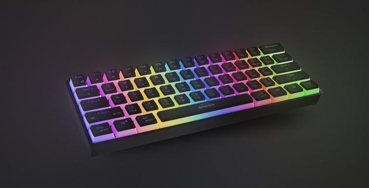 Actual product image Genesis Klawiatura Dla Graczy Thor 660 G2 Us Black Bezprzewodowa RGB Mechaniczna Gateron Brown (US, Cable, Wireless)