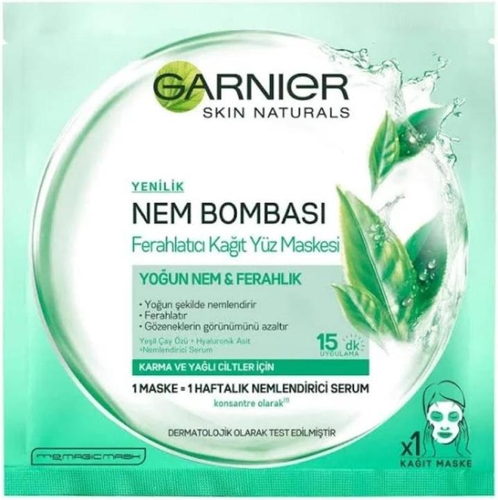 Produktbild Garnier â€“ Moisture + Freshness Tissue Super Hydrating & Purifying Mask (1 PCS) â€“ (28 g)