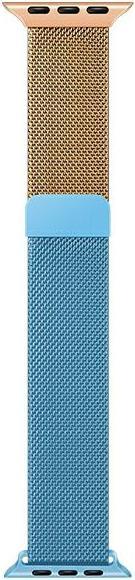 Actual product image Beline pasek Apple Watch Steel 42/44/45/49mm niebiesko-złoty blue/gold (42 mm, 44 mm, 45 mm, 49 mm, Stainless steel)
