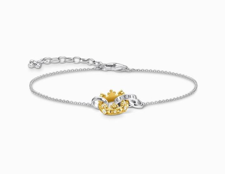 Immagine prodotto Thomas Sabo Bracciale corona d'oro (19 cm, Argento 925)