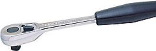 Produktbild Bahco Birnenförmige 1/4"-Umschaltknarre mit 72 Zähnen und 5°-Rückschwenkwinkel, 120 mm (1/4")