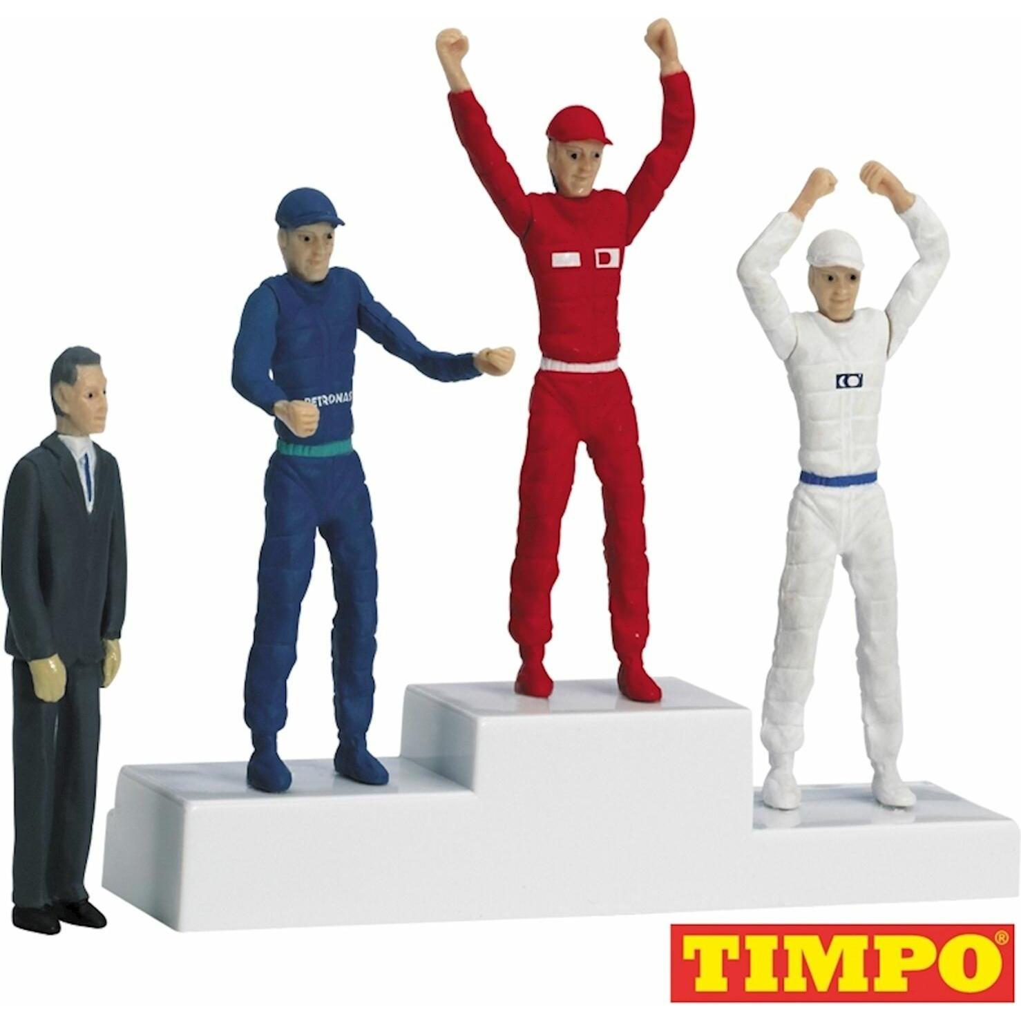 Carrera Siegerpodest mit Figuren