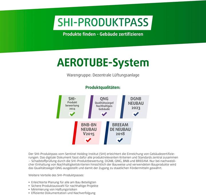 Produktbild Siegenia Slimmer Wandventilator mit Wärmerückgewinnung, WLAN-Funktion und App-Steuerung