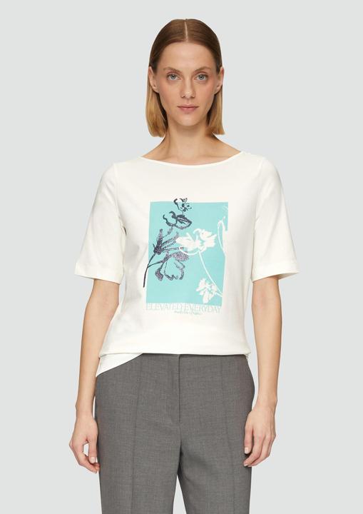 Actual product image S.Oliver T-Shirt Jerseyshirt mit Frontprint (42)