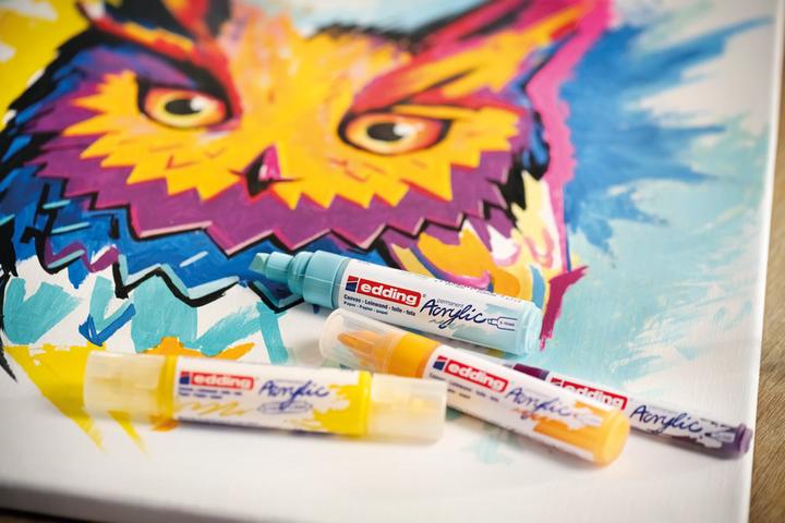 Image du produit Edding Marqueur acrylique 5000 Large (Trafic jaune, 10 mm, 1 x)