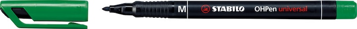Produktbild STABILO OHPen universal Folienstift permanent (Grün, Rot, Blau, Schwarz, Orange, Braun, 1 mm, 6 x)