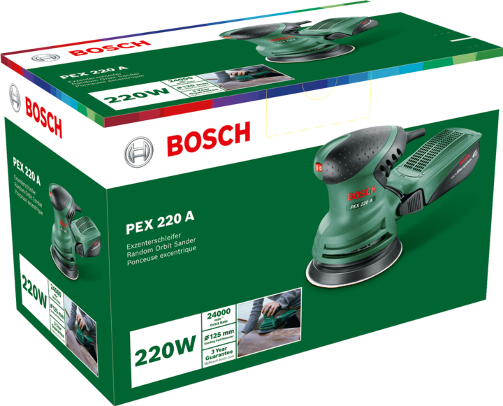 Produktbild Bosch Home & Garden Pex 220 A (Exzenterschleifer, 220 W)