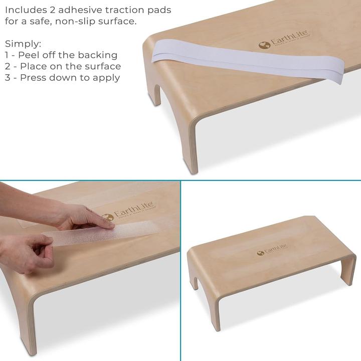 Actual product image Earthlite Wooden Stair Stool