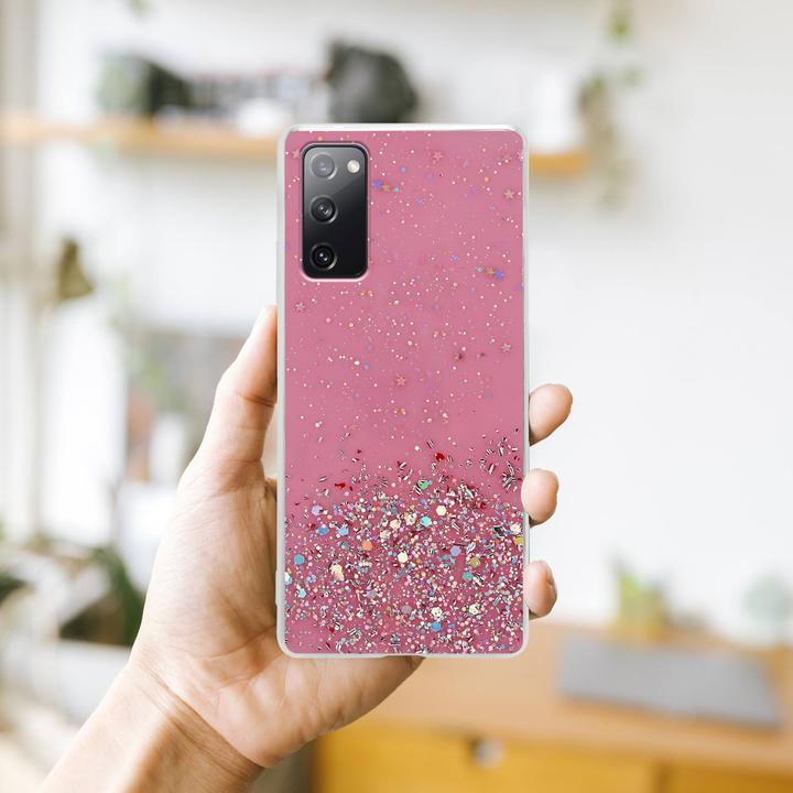 Actual product image Cadorabo TPU cover sparkling glitter (Samsung Galaxy S20 FE)