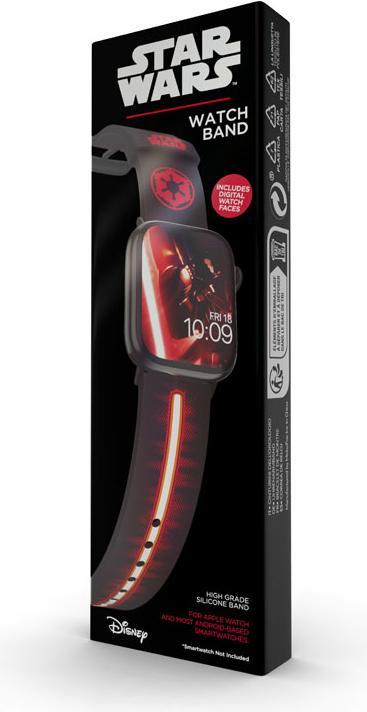 Immagine prodotto Moby Fox Bracciale Smartwatch Star Wars Darth Vader Lightsaber 22 mm (22 mm, Acciaio inossidabile, Silicone)