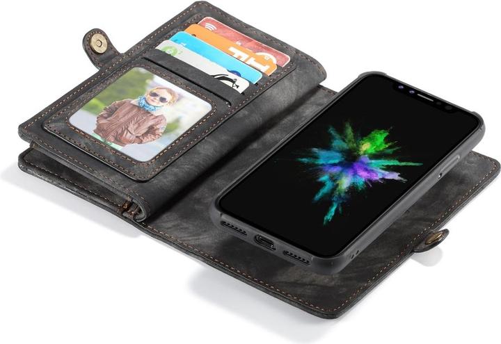 Produktbild Caseme Apple iPhone XS Echtleder Portemonnaie Karten Hülle (Apple iPhone XS)