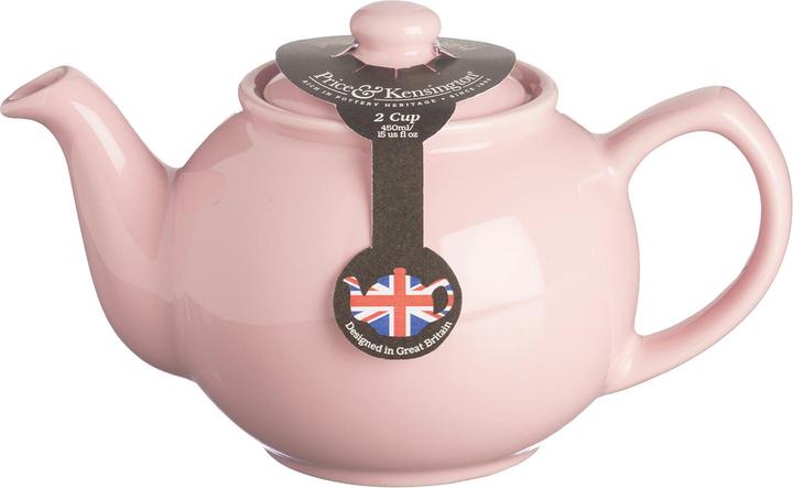 Actual product image Price & Kensington Price and Kensington Fine Stoneware Traditional 2 Cup, Pastel Pink 2Cup Teapot, 22 x 14 x 14 cm (0.45 l)
