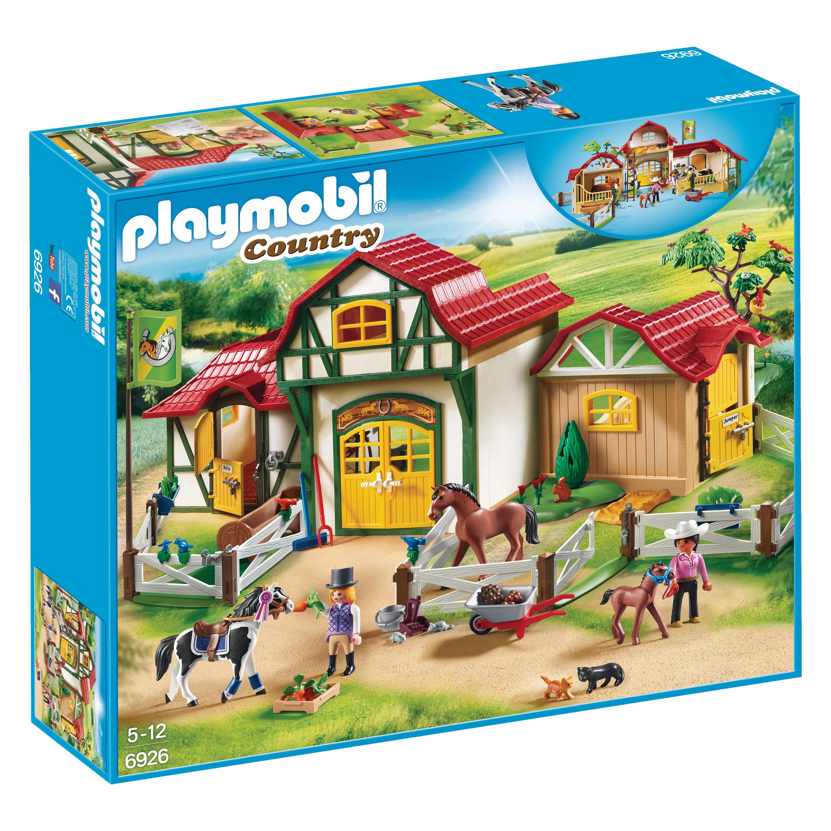 Grand Centre équestre Playmobil – Lot De Pièces – Réf 2 (lot Indissociable) – Animaux Et Accessoires