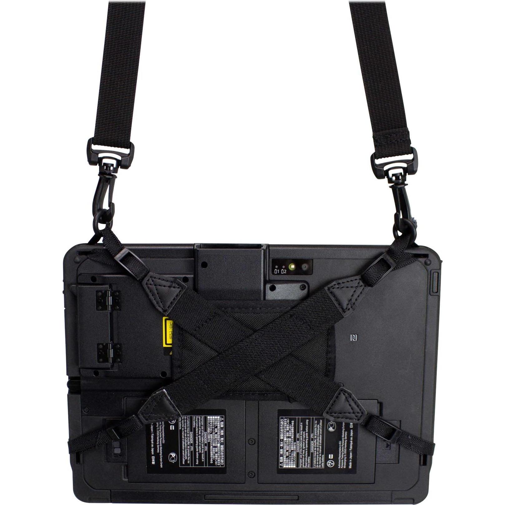 Panasonic Toughmate Elastic X-Strap Handschlaufe für TOUGHBOOK G2 und A3, Tablet Hülle, Schwarz
