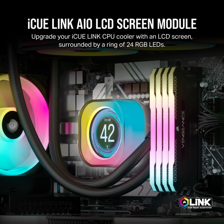 Immagine prodotto Corsair Modulo LCD iCUE LINK, nero