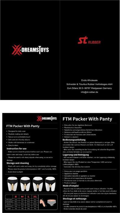 Immagine prodotto XXdreamSToys XX-DREAMSTOYS FTM Packer con Panty