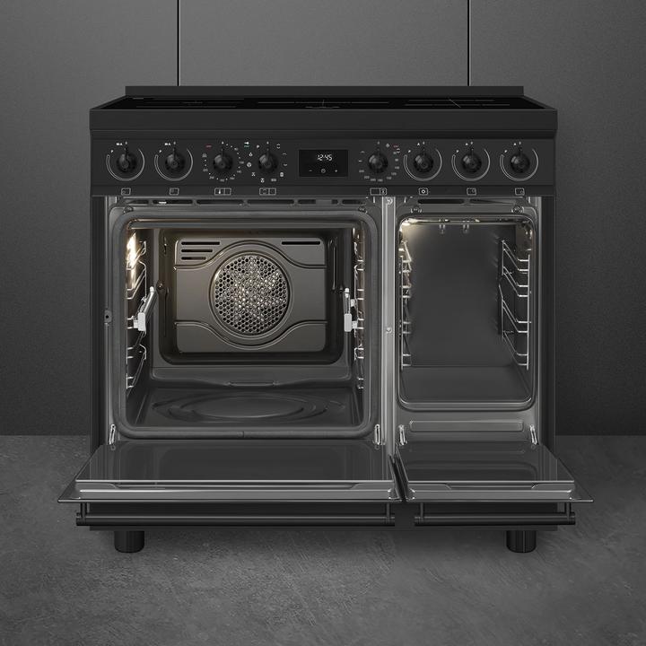 Produktbild Smeg Classici Sinfonia Inductiefornuis C92IPN2, 90cm mat zwart