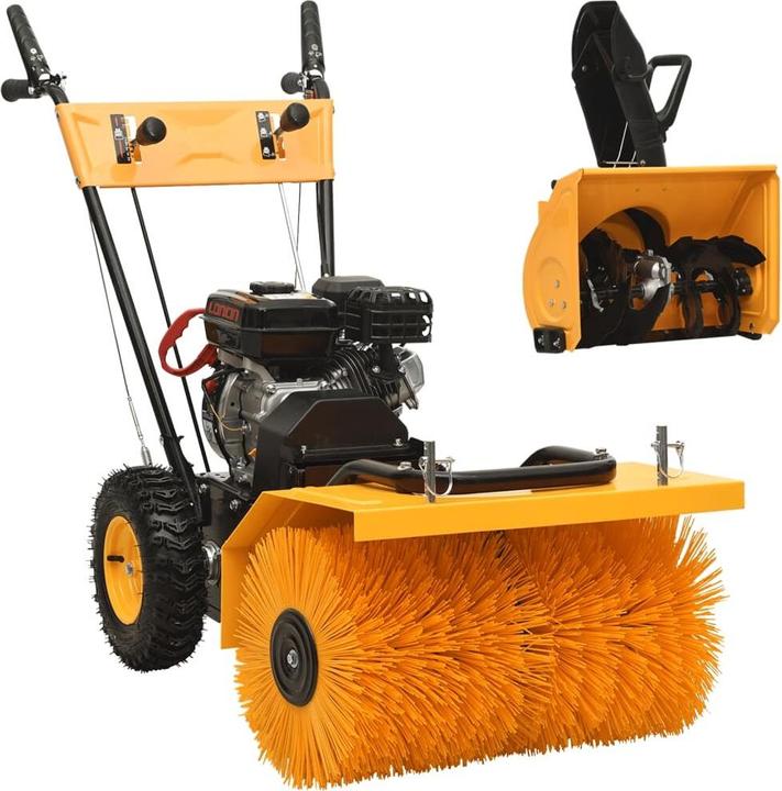 Actual product image vidaXL Schneefräse und Kehrmaschine (60 cm)