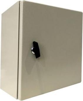 Produktbild RS PRO Stahl Wandgehäuse Grau IP66, HxBxT 200 mm x 200 mm x 150mm (Gehäuse)