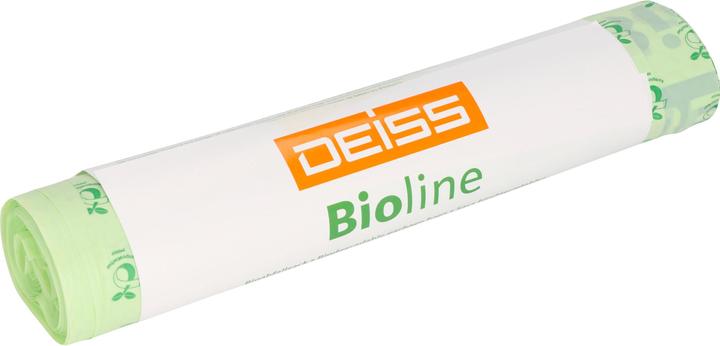 Produktbild Deiss Müllbeutel BIOLINE 50+45 x 125 cm (B x H) 200l ecovio natur 5 St./Pack. (100 x, 120 l)