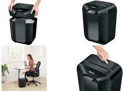 Actual product image Fellowes Powershred LX50 document shredder with particle cut P-4, 4 x 37 mm, up to 9 sheets, white (Particle cut)