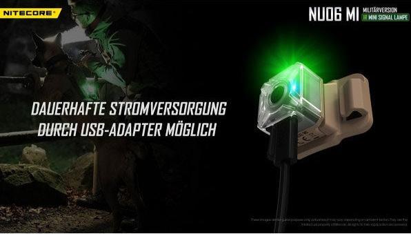 Actual product image Nitecore NU06 MI - multicoloured signal light with IR