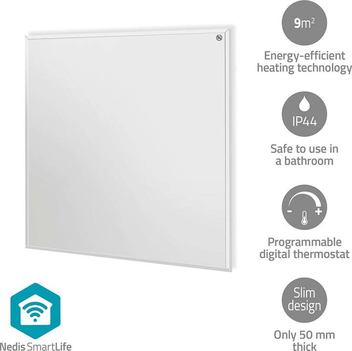 Produktbild Nedis SmartLife Infrarood verwarmingspaneel - 350 W - 1 Warmte Stand - Instelbare thermostaat - Afstandsbe (350 W)