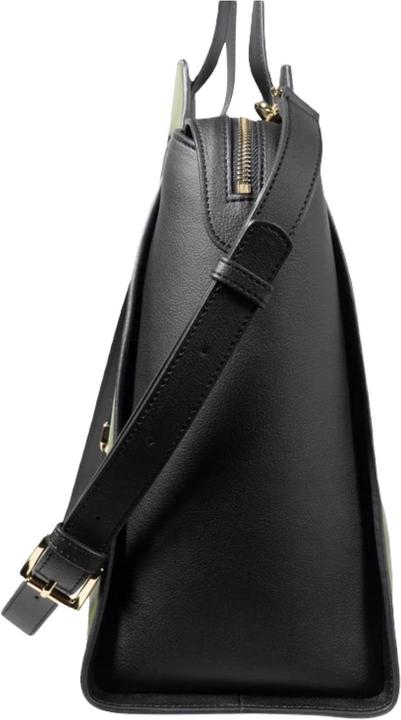 Actual product image Zoccolillo Vegan leather handbag handmade IRIS green XL