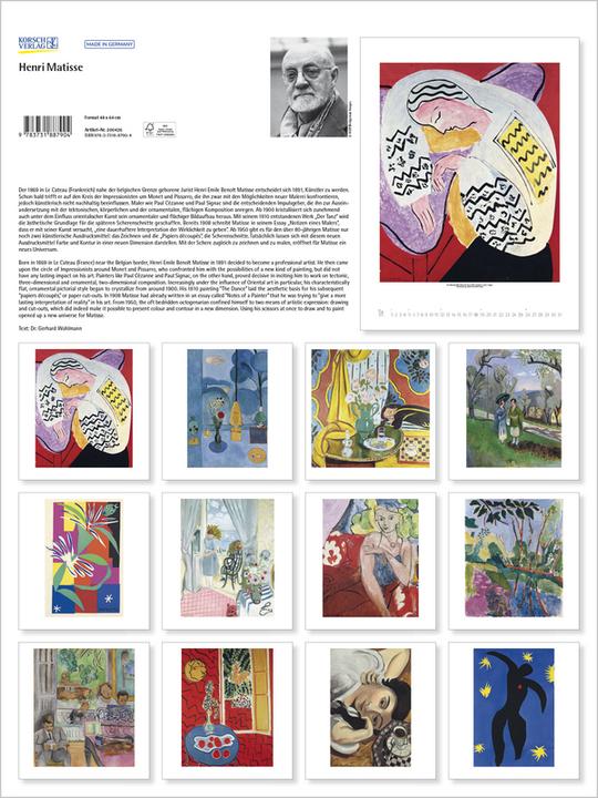 Produktbild Matisse 2026 (48 x 64 cm)