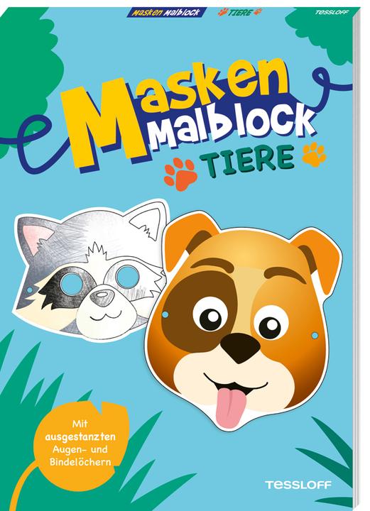 Tessloff Masken-Malblock.Tiere
