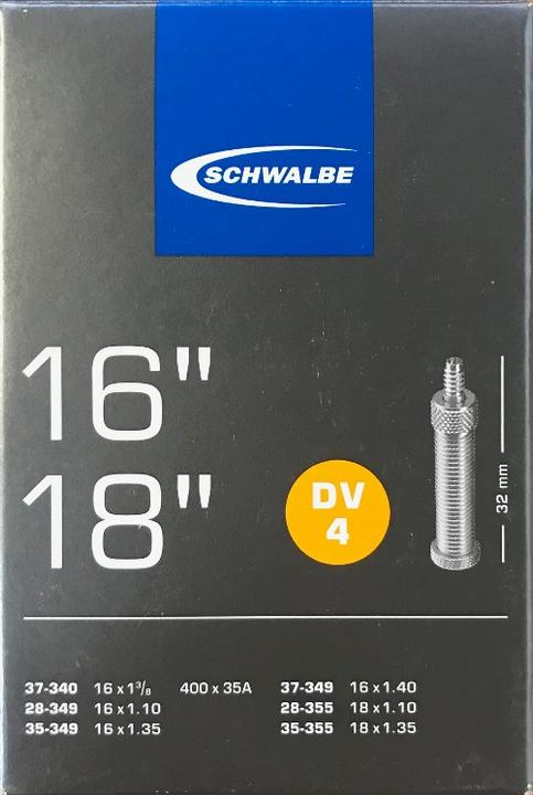 Produktbild Schwalbe Schlauch 12-18" DV4 (Dunlop (DV), 16", 18", 32 mm)