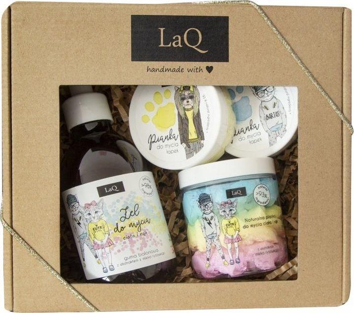 Actual product image LaQ Set Bubble Gum Soap + 3 body foam + 2x hand foam (refill, 300 ml)