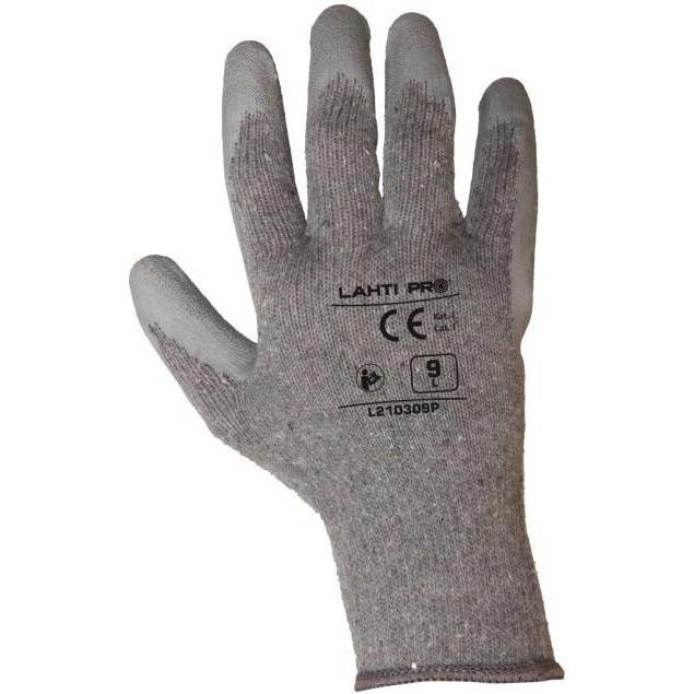 Thumbnail - Lahti Pro, Schutzhandschuhe, Gray latex gloves l210310p, 12 pairs, "10", ce, lahti (10)
