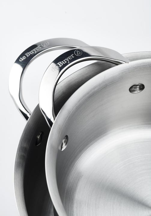 Produktbild de Buyer Bratentopf Alchimy stahlgrau (Bräter + Schmortopf, Edelstahl, 24 x 12.40 cm)