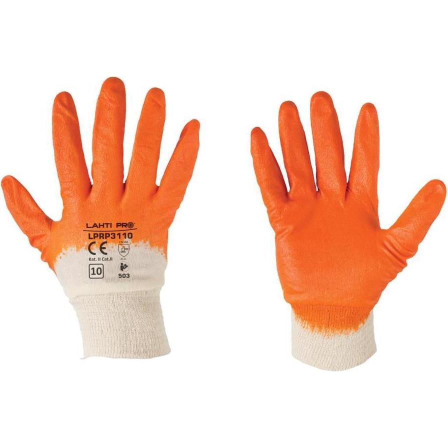 Lahti Pro, Schutzhandschuhe, L220109W Nitrile coated protective gloves 12 pairs, size 9, LahtiPro (9)