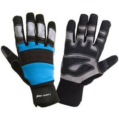 Thumbnail - Lahti Pro, Schutzhandschuhe, L280711K Workshop gloves, black and blue, card, "11", CE (11)