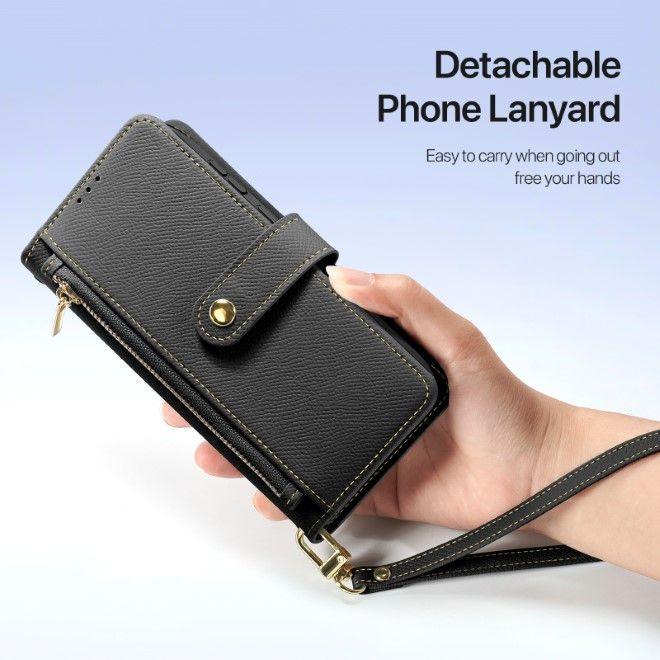 Produktbild Dux Ducis Lawa Series MagSafe Kunstleder Bookcover Hülle (Samsung Galaxy S25)