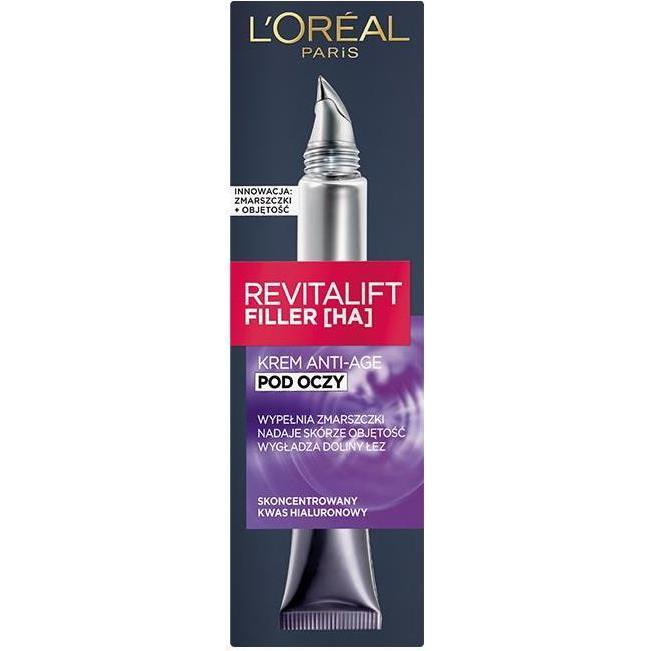 Thumbnail - L'Oréal Paris, Augenpflege, L'Oréal Revitalift Filler (HA) eye cream 15ml (Fluid, 15 ml, Tag, Nacht)