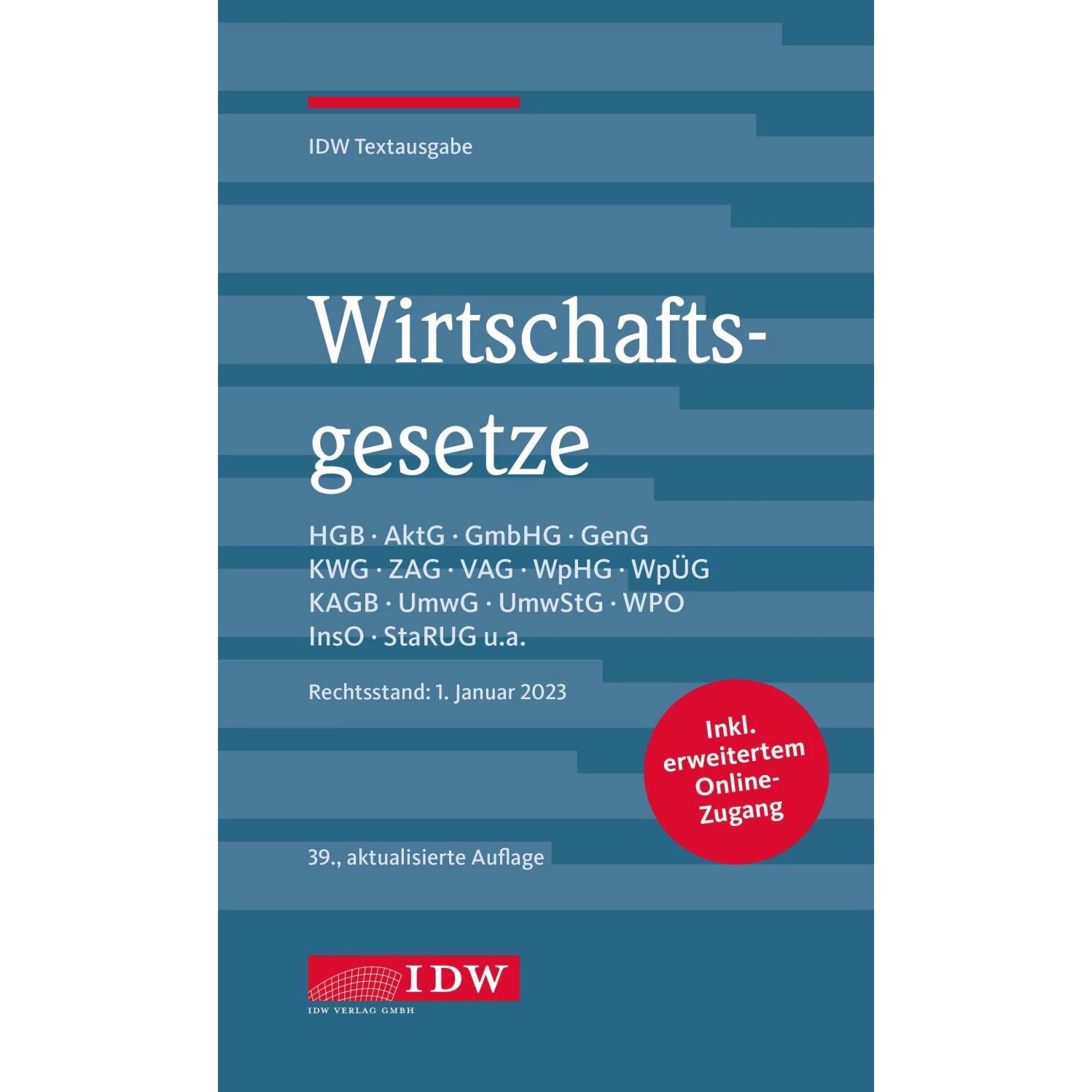 Wirtschaftsgesetze 2023, Fachbücher